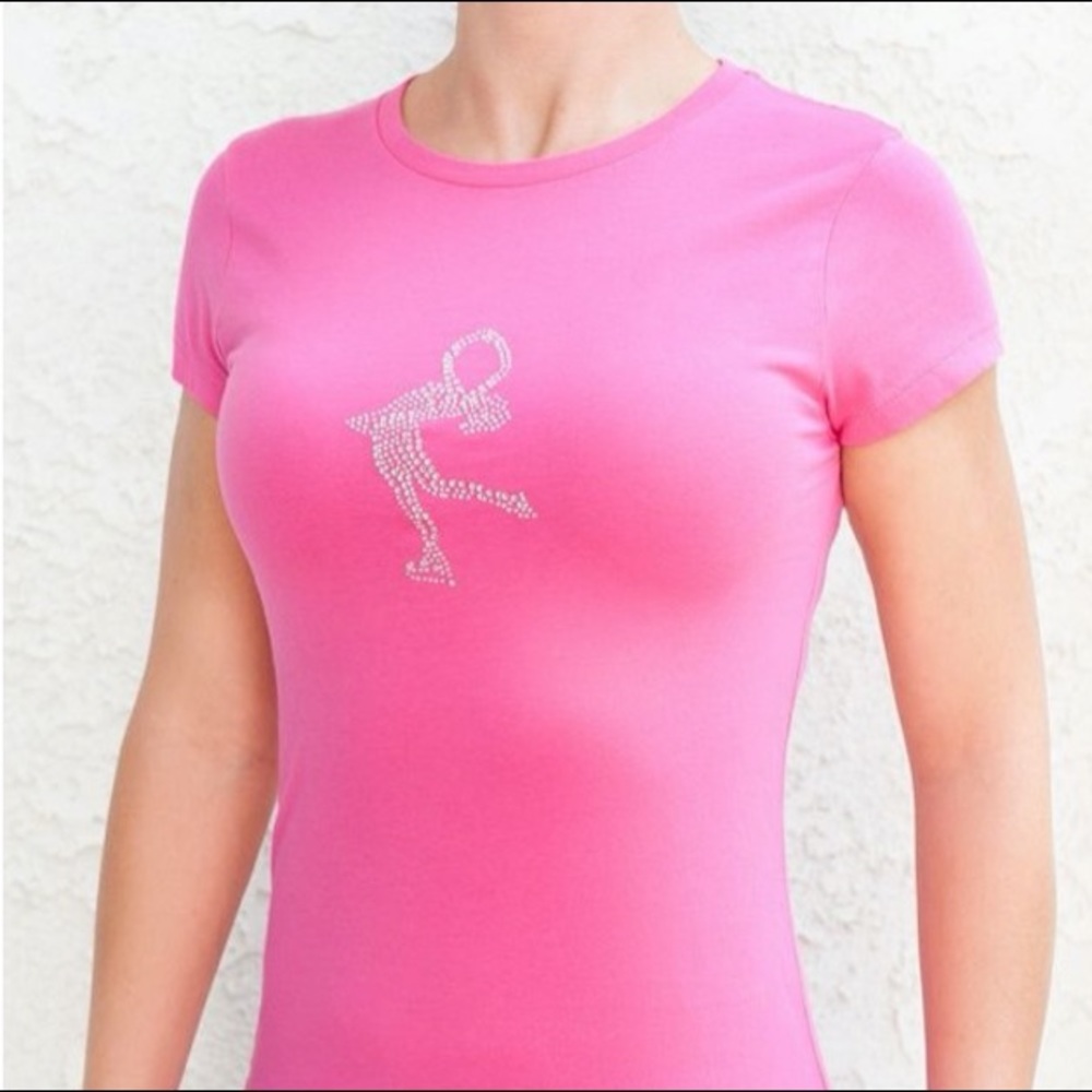 PINK Layback Sparkle Tee